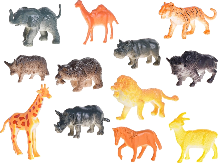 Set variat cu 12 animale safari