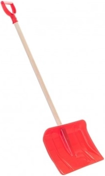 Lopată de zăpadă pentru copii cu mâner în T, 87 cm – Roșu