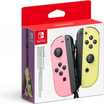 Pereche Joy-Con roz pastel și galben pentru Nintendo Switch