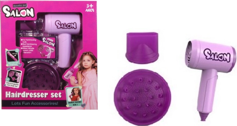 Set de coafură cu uscător de păr și accesorii interschimbabile - 1 bucată