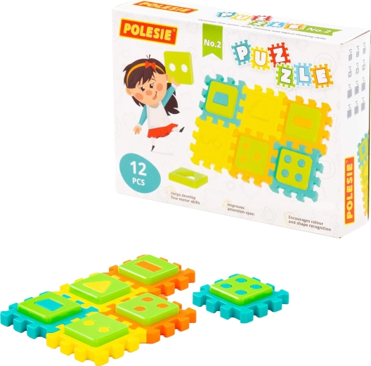 Puzzle de încastrat pentru copii, 12 piese