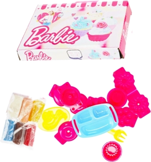 Plastilină BARBIE cofetărie – set creativ cu forme