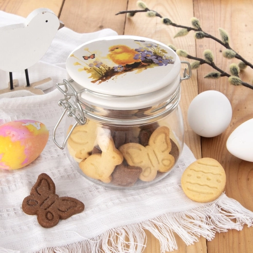 Volum 0,5 l ideal pentru biscuiți și alimente uscate