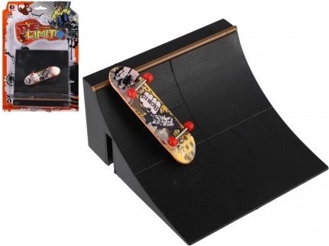 Skateboard pentru degete cu piese înșurubabile și rampă, variante mixte