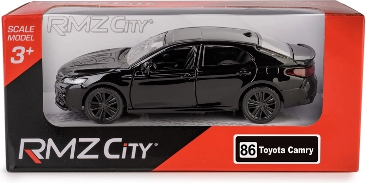 Model metalic RMZ City Toyota Camry 2022 1:32 negru cu mecanism pull-back