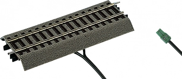 ROCO LINE șină dreaptă cu terasament 115 mm (H0) cu intrare digitală