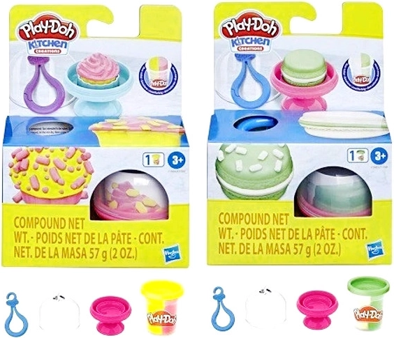 Play-Doh cupcakes și macarons – set creativ de copt din plastilină