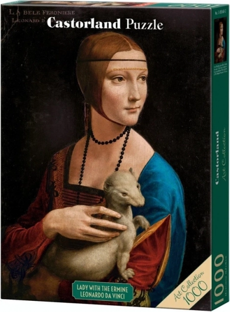Puzzle 1000 piese Doamnă cu hermină de Leonardo da Vinci Art Collection