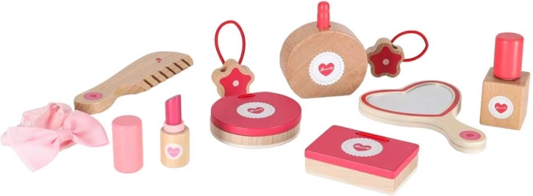 Accesorii din lemn pentru joacă sigură de ritualuri beauty