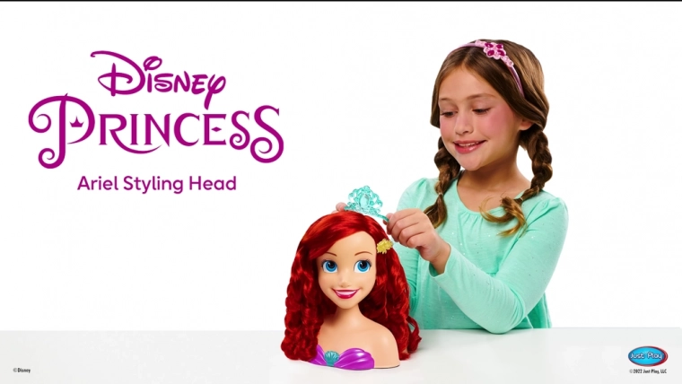 Prințesă cap de coafat Ariel cu accesorii