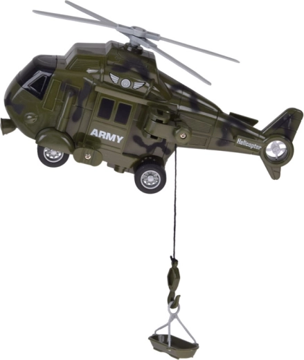 Elicopter cu rotor și troliu de salvare