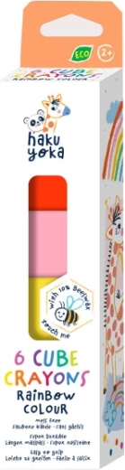 Creioane cerate cuburi Curcubeu 6 buc