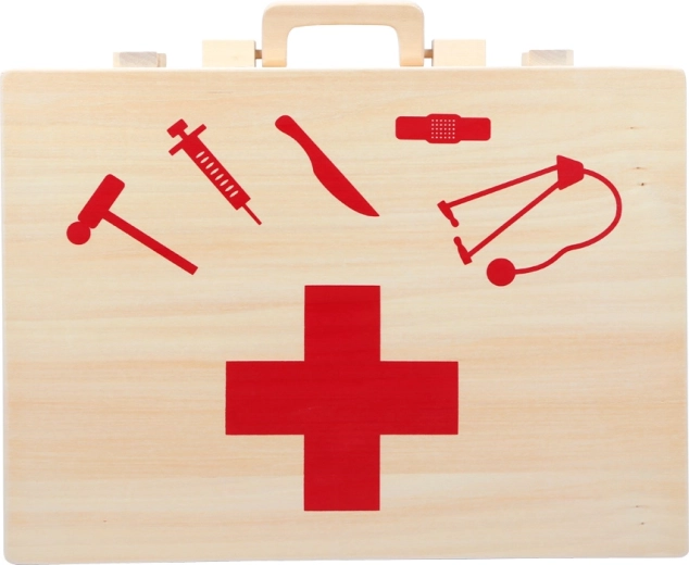 Servietă stilată din lemn pentru călătorii