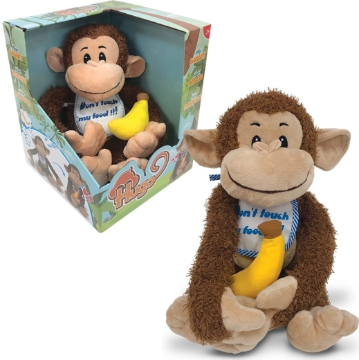 Maimuțica Hugo – maimuță de pluș cu banană