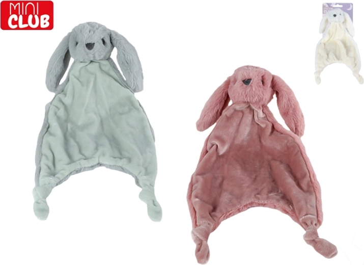 Păturică/plus păpușă pentru somn iepuraș MINI CLUB 35,5 cm