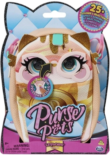 Spin Master Purse Pets Catpuchino geantă interactivă pentru copii