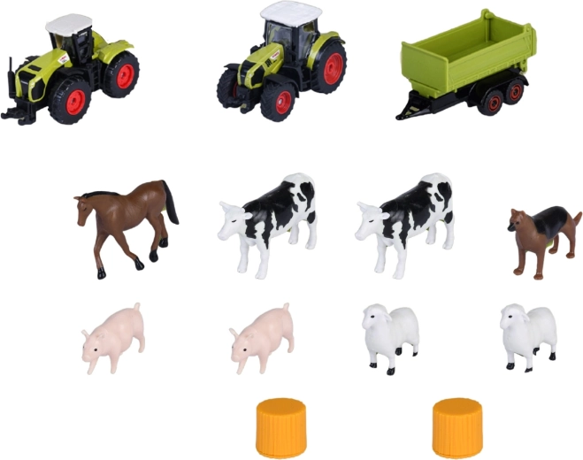 Tractoare CLAAS licențiate și 10 figurine de animale