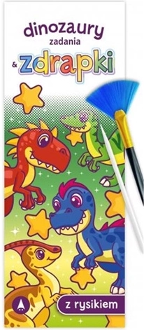 Dinozauri – activități cu cartonașe de răzuit