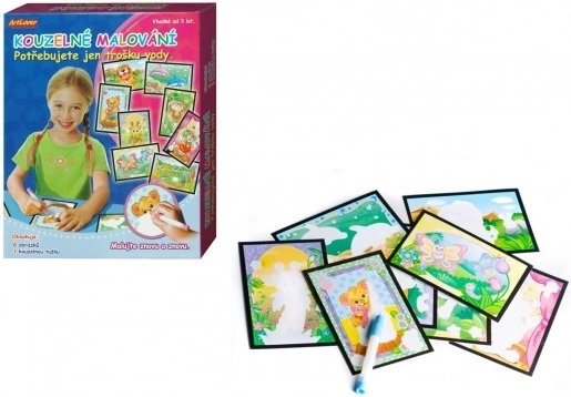 pictură magică cu apă – set 8 bucăți