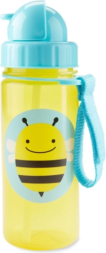 Cană Skip Hop Zoo cu pai, albină, 385 ml