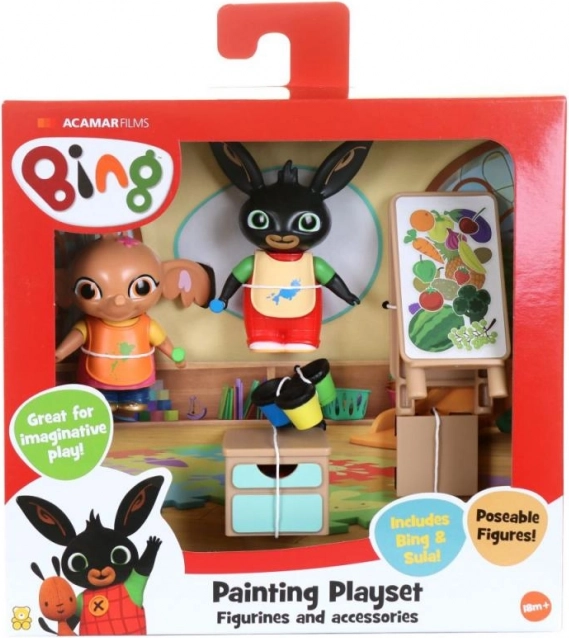 Pictează cu Bing - set de joacă cu figurine
