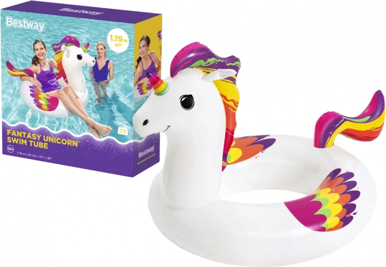 Bestway colac gonflabil unicorn 119 cm