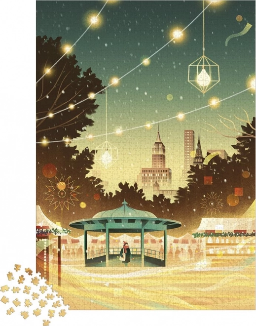 Puzzle JANOD New York Bustle, 2000 piese