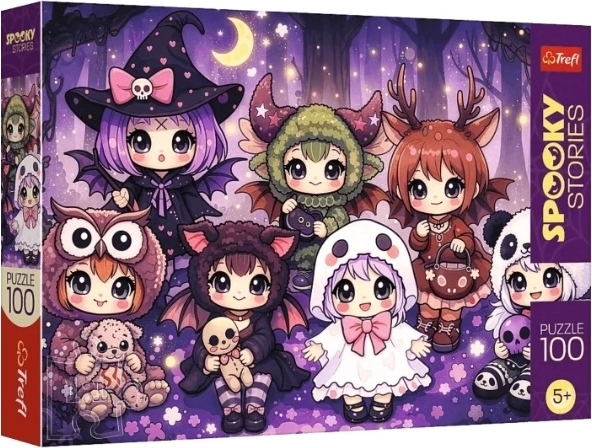 Puzzle SpookyStories: leśna drużyna czarów (100 piese)