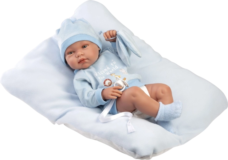 Llorens New Born băiețel – păpușă realistă bebeluș 43 cm