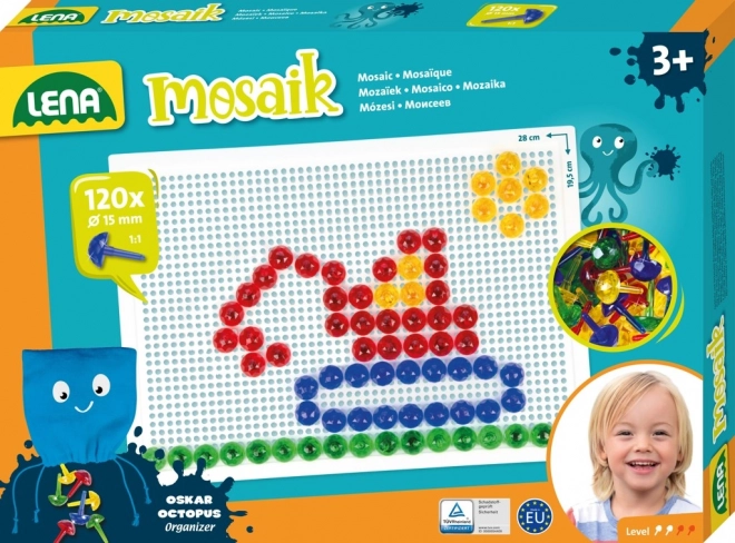 Lena mozaic cu piuneze pentru copii – Cristal