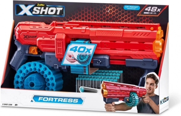 Lansator X-Shot Excel Fortress cu 48 de săgeți