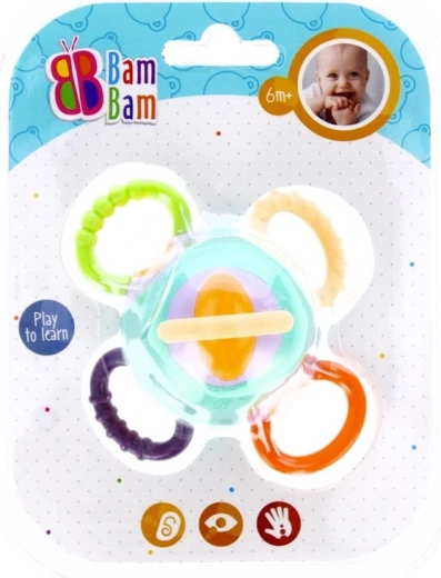 Minge educativă Bam Bam cu zornăitoare