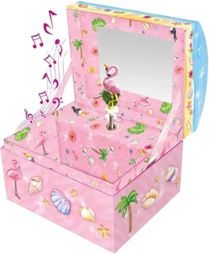Flamingo dansator și oglindă