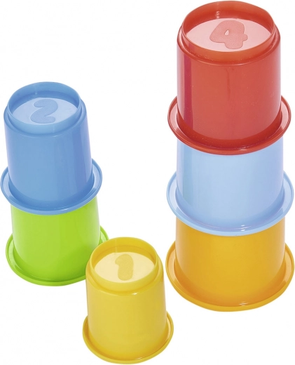 Cănițe de plastic colorate pentru stivuire