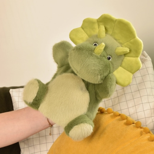 Histoire d'Ours marionetă de pluș dinozaur verde 24 cm
