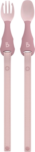 Tacâm pentru copii Bibado Handi cu clips, blush