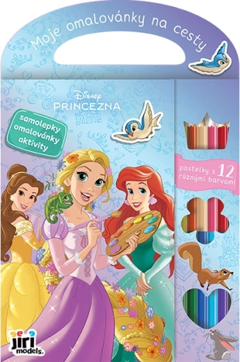 Cărțile mele de colorat de călătorie Disney Prințese