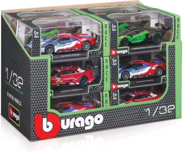 Bburago mașini de curse 1:32 – mix de modele în display (12 buc)