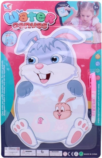 Pictură cu apă cu motiv iepuraș