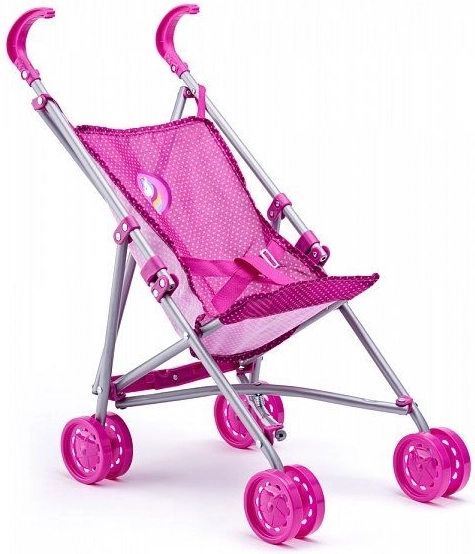 Cărucior sport roz pentru copii cu unicorn