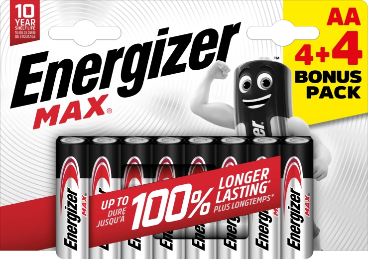 Energizer Max AA baterii alcaline 8 buc