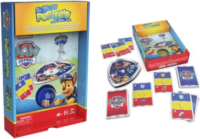 Spin Master Patrula Cățelușilor Pop & Find joc de cărți – vânătoare de obiecte