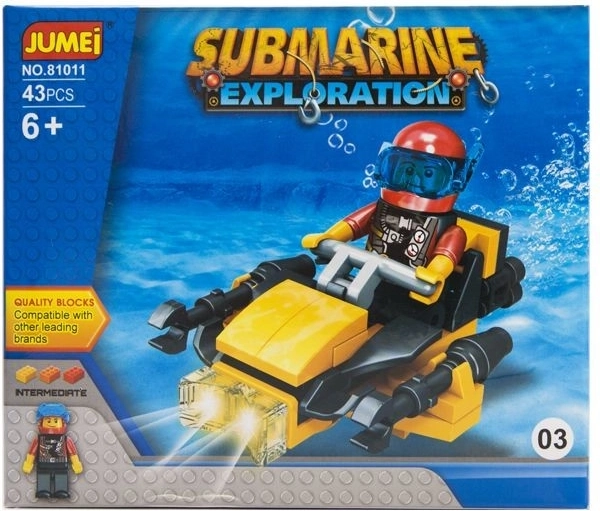 Set de construcție Jumei expediție subacvatică 43 de piese (Submarine Exploration)