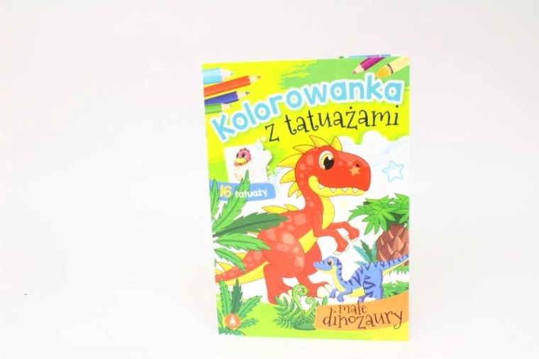DINOtattoo cărți de colorat și tatuaje lavabile – dinozauri mici