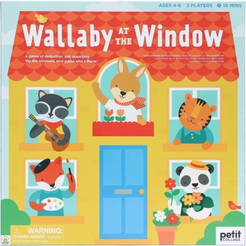Joc deductiv pentru copii Wallaby la fereastră de la Petit Collage