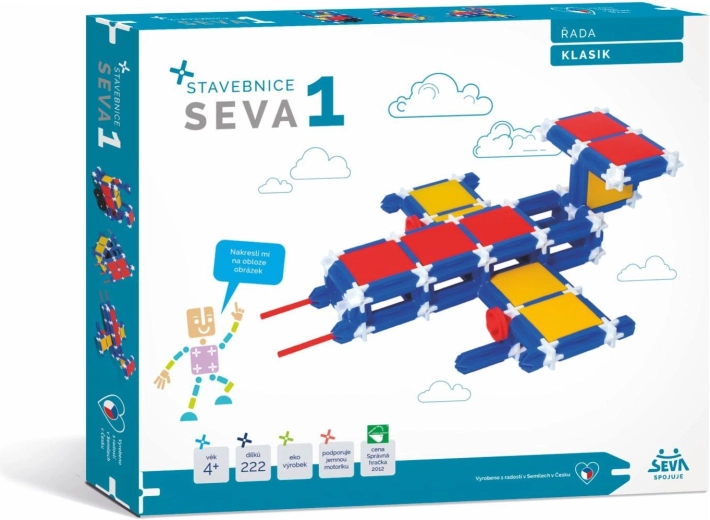 Set de construcție SEVA Classic 1 – 222 piese