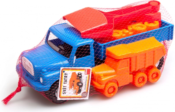 Dino Tatra camion cu platformă, set de nisip 5 piese