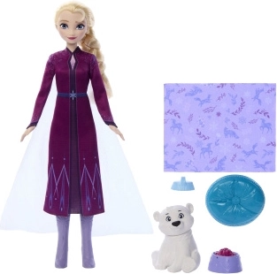 Păpușa Elsa Disney Regatul de gheață cu urs polar