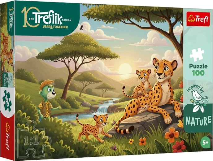 Puzzle Inspired By Nature – gheparzi, 100 de piese
