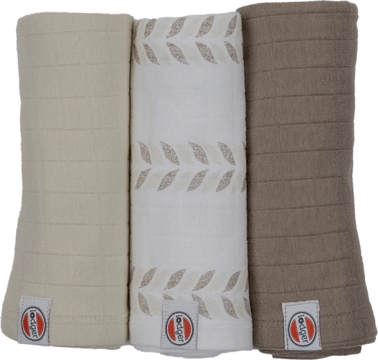 Swaddler Lodger din bumbac organic Matcha 70 × 70 cm (3 buc)